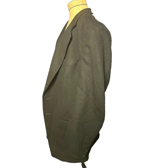 LANIFICIO Toscanini Collezione Oro Pure Cashmere Blazer Black Jacket Size 50 - Picture 2 of 6